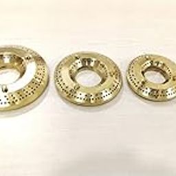 AST Brass Gas Stove Burners Cap Set of 3 Suitable for Prestige,Elica,Sunflame,Glen,Faber,Preethi,Usha, and all Branded Manual Ignition GlassTops,Hobs Sizes -1Jumbo9.2CM,1Medium-7.8CM,1Small-6.8CM-image-14