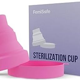 FemiSafe Collapsible Sterilizer for Menstrual Cup | Foldable Container, Travel-Friendly, Microwave Safe & Reusable |leak-free and odourless| Made with Medical Grade Silicone| BPA Free and Heat Resistant-4
