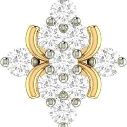 Aucent by PC Jeweller The Dasmini 18KT Yellow Gold and Diamond Nose Pin-image-75