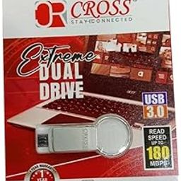 Cross 32GB Extreme Dual Drive OTG USB 3.0 and Micro USB Pen Drive with Metal Body Compatible with Laptop, Desktop, Projector, Car, Audio - (Silver-32GB)-image-82