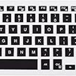 Saco Chiclet Keyboard Skin for Dell Inspiron 15 3000, 5000, 155548, 153543, 153552, 155545, 155547, 153542, 153551 – (Black with Clear)-image-29