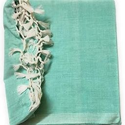 SHISHIR Bhagalpuri Silky Soft Turquoise Green Plain Design Cotton Chadar Ohdne Wali Thin Layer Blanket for Coastal Climate (Mild, with Hot Summers and Mild Winters) Single Size-image-22