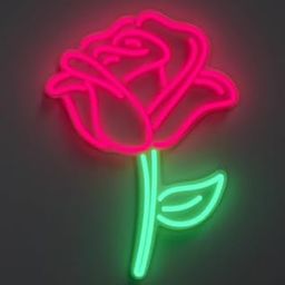 SG Print Rose All Day Acrylic Neon Letters Valentine Neon Sign Valentine Neon Decor-image-13