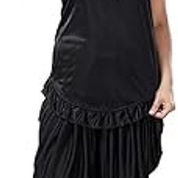 Pack of 1 Women’s Satin Dhoti Night Suit | Agani Set | Soft Satin & Comfortable Relaxation Sleepwear for Women – Black-image-98