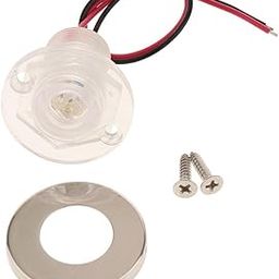 SAZ DEKOR Outdoor Path Garden Stair LED Deck Step Lights Mini Round Led Boat Lights-18