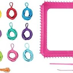 FABLOFT® Weaving Loom Kit Creative Toy Pot Holder Loops for Beginners Adults Knit Hat Style B-image-27