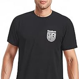 Reebok Men's T-Shirt |Casuals | Lifestyle Emblem Cotton Tee | Round Neck | Regular Fit | Half Sleeve | 93% Cotton 7% Lycra-image-37