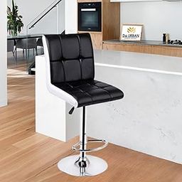 Da URBAN® Cadbury Height Adjustable & Revolving Bar Stool/Kitchen Chair (Black & White) (1 PC)-image-58