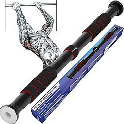 Strauss Chin Up Door Bar | Pull Up Bars for Home Workout with Palm Pad and Anti-Skid Grip | Door Way Adjustable Length Hanging Rod | Hanging Bar for Pull-ups,Push ups & Chin ups-image-75