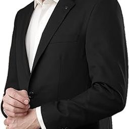 Men Blazer Black Coat Single Breasted Formal Casual Fackets-image-27