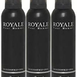 Rasasi Rasasi Royale Pour Homme Deodorant (Set Of 3) - 200 Ml Each, 200 ml (Pack of 3)-3