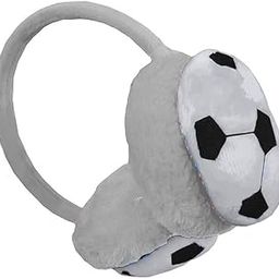 Kids Winter Earmuffs Football Design Winproof Ear Cover for Boys Girls Woolen Plush Casual Sport Ear Warmer Men & Women-image-35