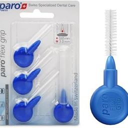 Paro Swiss FlexiGrip, X-Fine, Blue, Cylindrical, 3 Mm, 4 Pcs. 3 Pack-image-48