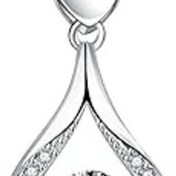 925 Sterling Silver Circular Shaped Zircon Coeur Pendant With Chain|Valentines Gifts For Girlfriend, Gifts For Women And Girls|With Certificate Of Authenticity And 925 Stamp-17