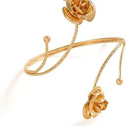 Gold Plated Stylish Kada Bajuband Bracelet Armlet for Women and Girls (16649b)-image-89