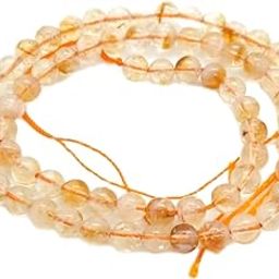 Blue bijoux Natural Stone Citrine Beads 8MM Polished Smooth A Grade Round Gemstone Beads for Jewelry Making-image-85