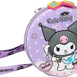 Cutest Newest Sanrio Kuromi Sling Bag Hardshell Wallet Card Shoulder Bag Diagonal Girls Women Coin Purse Bag (01 Pc.) Mix Colour-image-47