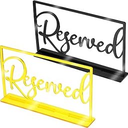 HOLIDYOYO Elegant Tabletop Reserved Signs 6-piece Set for Weddings Banquets Parties-image-29