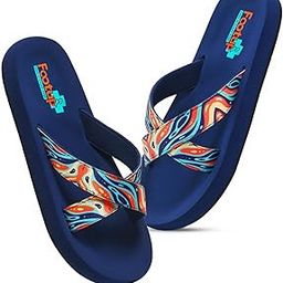 Women’s Ethnic Floral Comfort Sandals | Soft Cushioned EVA Footbed with Stylish Printed Straps & Anti-Skid Sole – Lightweight Everyday Wear Slippers for Casual & Outdoor Use-image-51