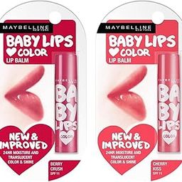 Maybelline New York Baby Lips Pack of 2 (Berry Crush & Cherry Kiss)-20