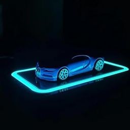 Art Monk Display Base for Hot Wheels | LED Illuminated Display Base, Cars – Acrylic for Diecast Vehicles, Toys, and Collectibles – Blue Light Showcase Stand for Desk & Shelf Décor (without cars).-image-25