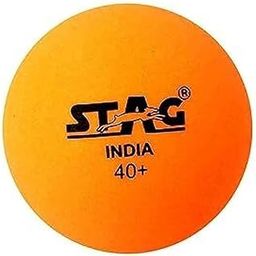 STAG ICONIC High Performance Seam Table Tennis (T.T) Balls| Advanced 40+mm Ping Pong Balls for Training, Tournaments and Recreational Play| Durable for Indoor/Outdoor Game - Pack of 6 (Orange)-51