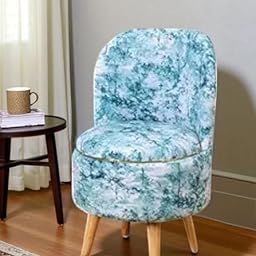 ShadowKart Pouffes Sitting Stool for Living Room, Mudda Puffy Wooden Ottoman Chair for Home Dcor, 18x18x32 Inch, Seagreen-image-22