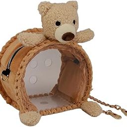 CALANDIS® Bird Carrier Bag Carry Bag Parrot Bag for Chinchilla Parakeets Small Parrots Bear A | Pet Supplies | Bird Supplies | Cages-image-42