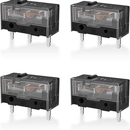 Kailh GM8.0 3 Pin Subminiature Basic Micro Switch Mouse Switches Compatible with SteelSeries Zowie Razer Logitech (4Pcs Black)-16
