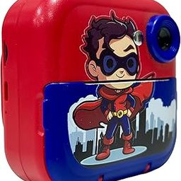 Sameo Instant Print Camera SC-Q5 Starboy Superhero - Red/Blue-picture-4