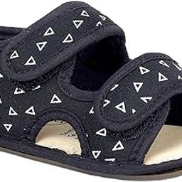 BabyMoo Triangle Comfortable Antiskid Floater Sandals Black for Baby Girl and Baby Boy Age 0 to 6 Months-image-33