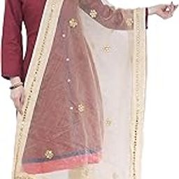 Women's Chambray Cotton Dupatta (ARS0156_Light Golden_Free Size)-image-87