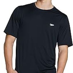 Men's Short Sleeve Easy Rash Guard Swim Shirt with Uv and UPF 50+ Protection-image-64
