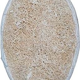Aaranya Naturals Loofah Bath Pad, Oval Shape, Double-Sided with Cotton and Natural Luffa-image-9
