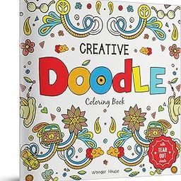 Creative Doodle Coloring Book : Children Coloring Book With Tear Out Sheets-17