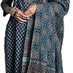 Women's Pure Cotton Printed Straight Kurta and Pant with Dupatta Set (RRRRR5483)-image-36