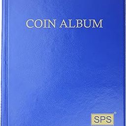SPS 240 Pockets Coin Album Book – Premium Coin Holder for Big Currency Coins Collection, Commemorative Coins, and Souvenirs – Durable Coin Storage (240 Large Pockets, Royal Blue)-28