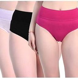 Women's Cotton Tummy Controller Panties, Free One Pair Transparent Bra Strap-picture-54