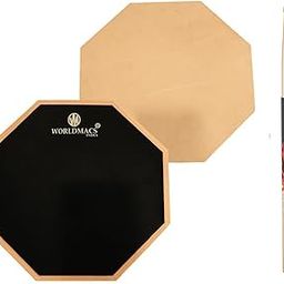 12-inch Thin Crust 0.5 inches Single Surface Drum Practice Pad with Drum Sticks-image-55