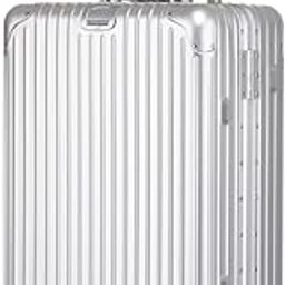 Autograph - Premium Full Aluminium Trolley Bags for Travel, Zipless Check in Medium Suitcase with TSA Lock, Noiseless 360° Rotating 8 Wheels, Compression Pads and Divider (Silver) (Silver, Medium)-image-6