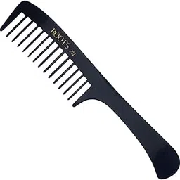 Roots - Professional Detangling & Shampoo Comb - Designed with Black Fine Teeth Handle Comb - Everyday Use for Men and Women - Style Your Hair Hassle-Free - Light Weight Pack of 1 - Model No. 202-picture-17