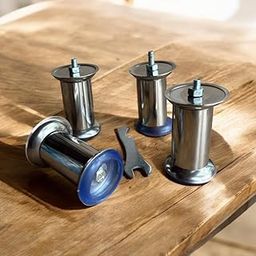 Stainless steel LPG stove legs 100% STAINLESS STEEL 4 pcs set With non slip grip Multi Purpose Use Extra Long Fit in All type of LPG Gas stoves-image-80