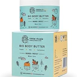 Little Rituals Baby BIO BODY BUTTER - NOURISH+ PROTECT Formulated with best plant botanical -PUMPKIN & SHEA BUTTER, SEABUCKTHORN OIL. Natural, Organic, Dermat tested, SWISS Technology (100 gm)-image-18