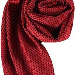 ATORSE Sweat Towel 30x90cm Instant Cooling Relief Ice Towel for Running Workout Gym red-image-54