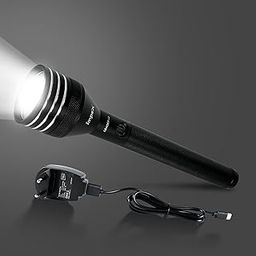 Impex Torch Light Rechargeable LED Flashlight Leader L2, Sharp and Long Beam Range, Aircraft Aluminum Body, Super Bright LED Light, 1 Year Warranty-3
