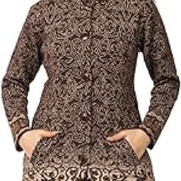 Winter Wear Casual Wear Acrylic Blend Button Closure and with Two Side Pockets Long Cardigans for Women's-image-17