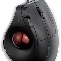 Kensington Pro Fit™ Ergo Vertical Wired Trackball Mouse, Easy Thumb Control, Precision and Smooth Tracking, Ergonomist-Approved Design and Ambidextrous for Windows, PC and Mac (Black)-1