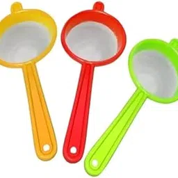 Plastic Tea and Coffee Strainers Chai Chalni Multicolour Double Layered Net (Pack of 4) | Tea Filter | Galan | Kitchen Chalni (Medium)-image-74