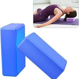 Vihan Marketing Yoga Brick (Set of 2) Foam Material Yoga Exercise Blocks Bricks (Multicolour)-0