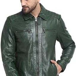Genuine Leather Jacket for Men – Stylish, Durable Classic Biker & Casual Wear | Soft, Comfortable Fit Timeless Design Gift-Ready Biker Winter Jackets-image-5